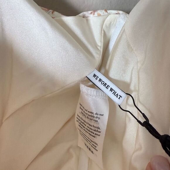 NWT WeWoreWhat Danielle One Piece Swim Suit Cream Size XS - Picture 8 of 10